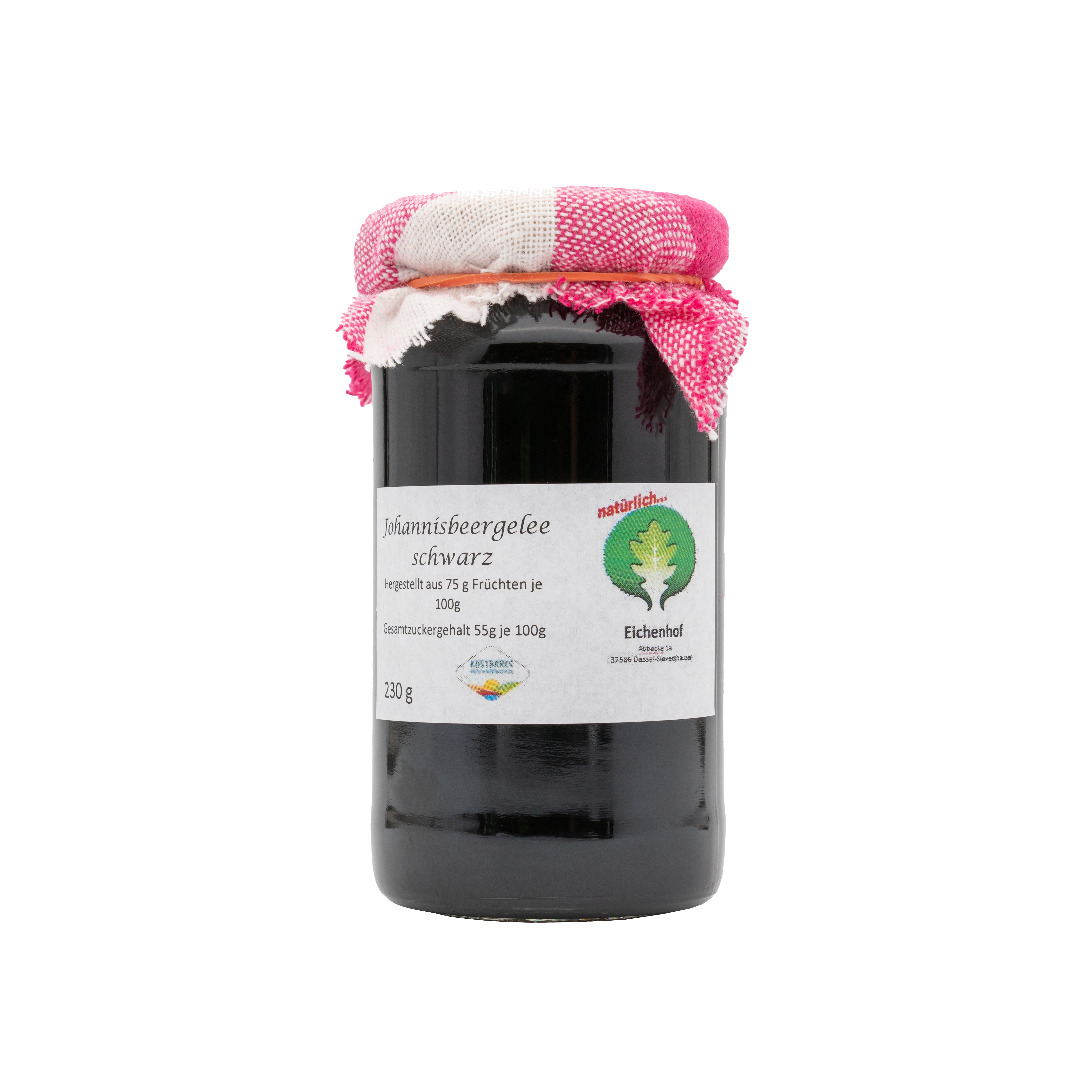 Johannisbeergelee schwarz, 230 g 