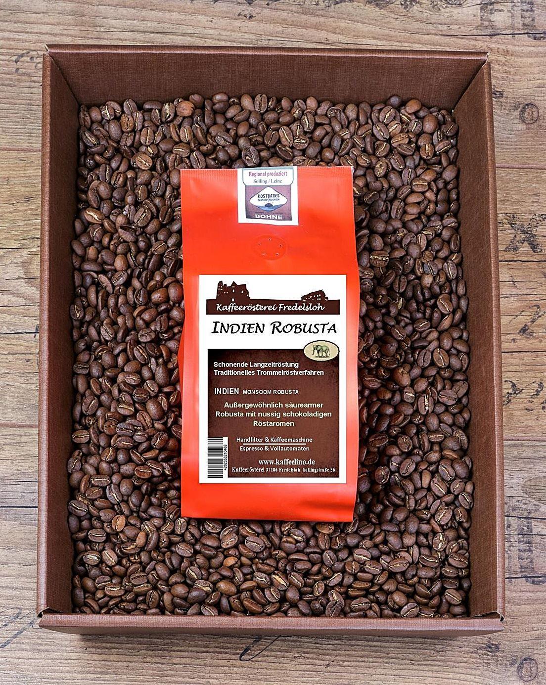 Kaffeelino - Indien Robusta, 250 g, Bohne